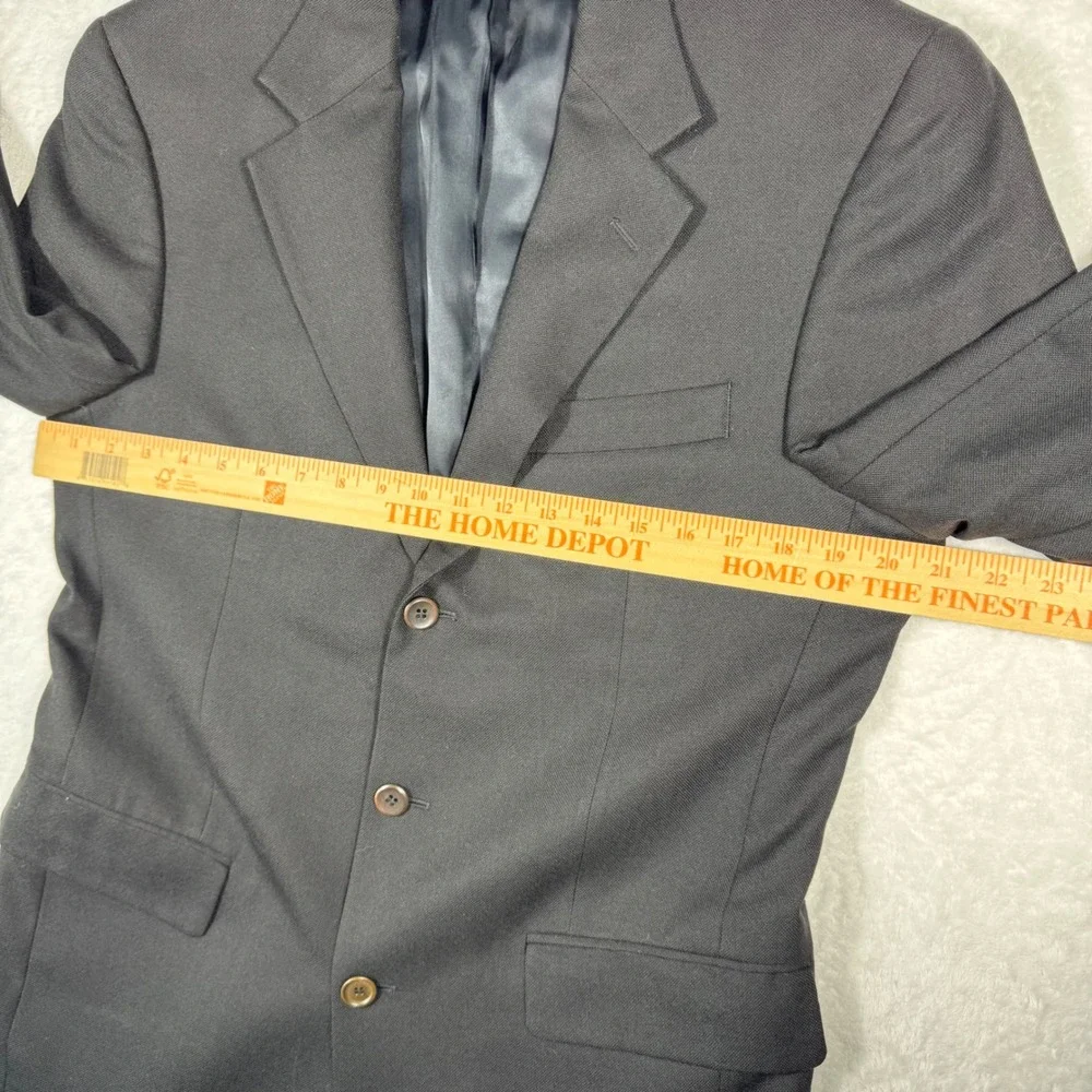 Jos A‎ Bank Signature Collection Blazer Men's 38R Black Wool Cashmere Sport Coat